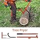 Fällheber 130 cm, Holzheber Brennholz mit Haken für Holzstämme mit einem Durchmesser von bis zu 12,8 Zoll, Timberjack-Werkzeug zum Greifen, Bewegen, Festklemmen und Anheben von Holzstämmen