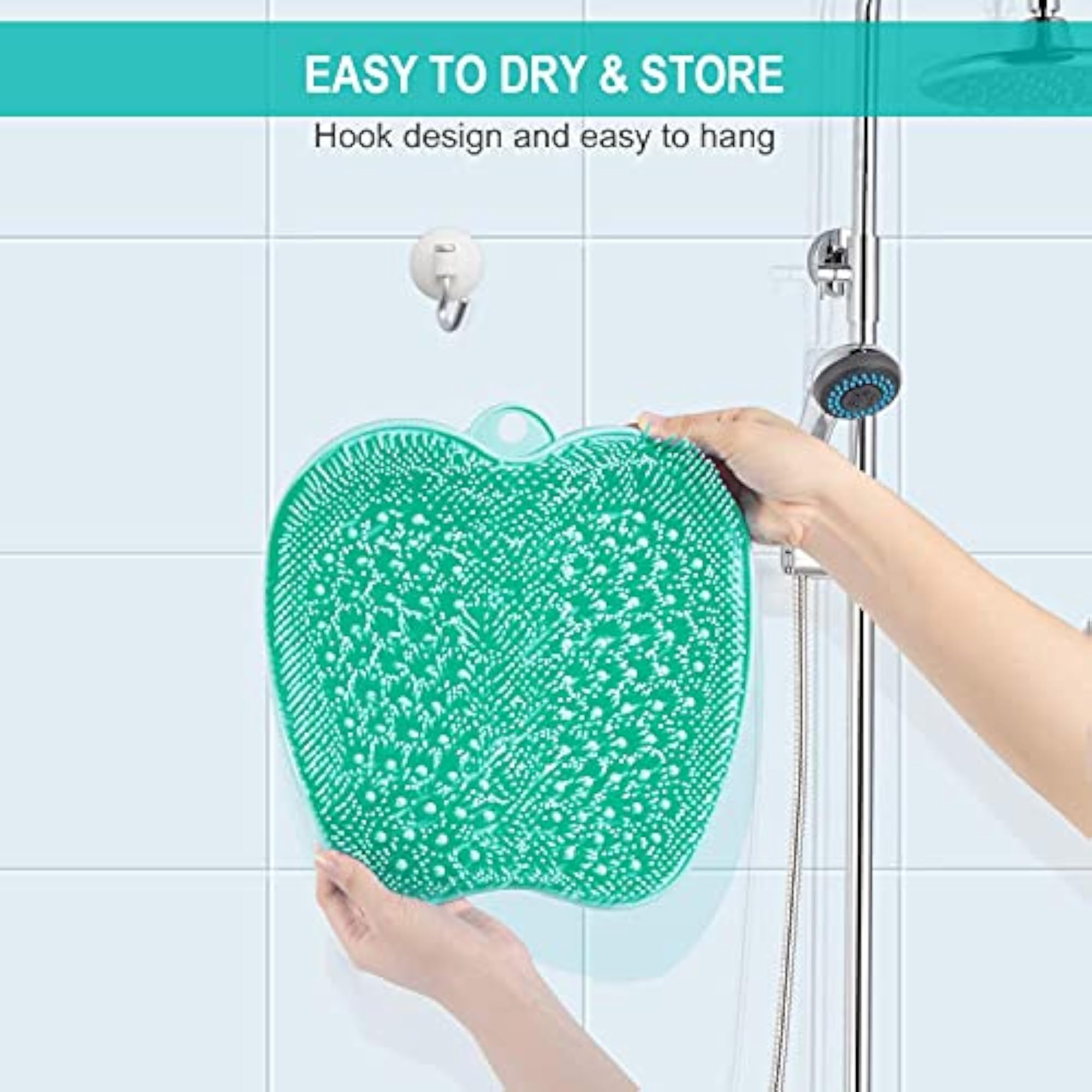 Shower Foot Scrubber Massager Cleaner for Shower Floor