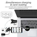 SD Card Reader for iPhone/ipad/Android/Mac/Computer/Camera,4 in1 Micro SD Card Reader Trail Camera Viewer, Portable Memory Card Reader SD Card Adapter for SD and TF Cards(Black) - Image 5