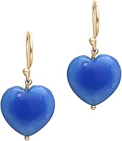 Vista 32 de Gempires Natural Heart Crystals Earring, Heart Gemstone, Energy Healing Crystals, Birthday, Gift for Her, Gemstone Jewelry Yaxaite