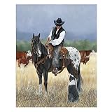 Rivers Edge Products Canvas Wall Art, 12"x16", Range Cabin