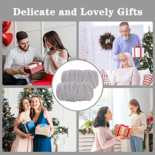 Chunky Yarn For Arm Knitting, Giant Soft Fleece Yarn Bulky Yarn For Throw Blanket Pillow For Weave Craft Crochet, Diy Sofa Bed Blanket Pillow Pet Bed And Bed Fence (Grey-(2.2Lbs)) #TOP5