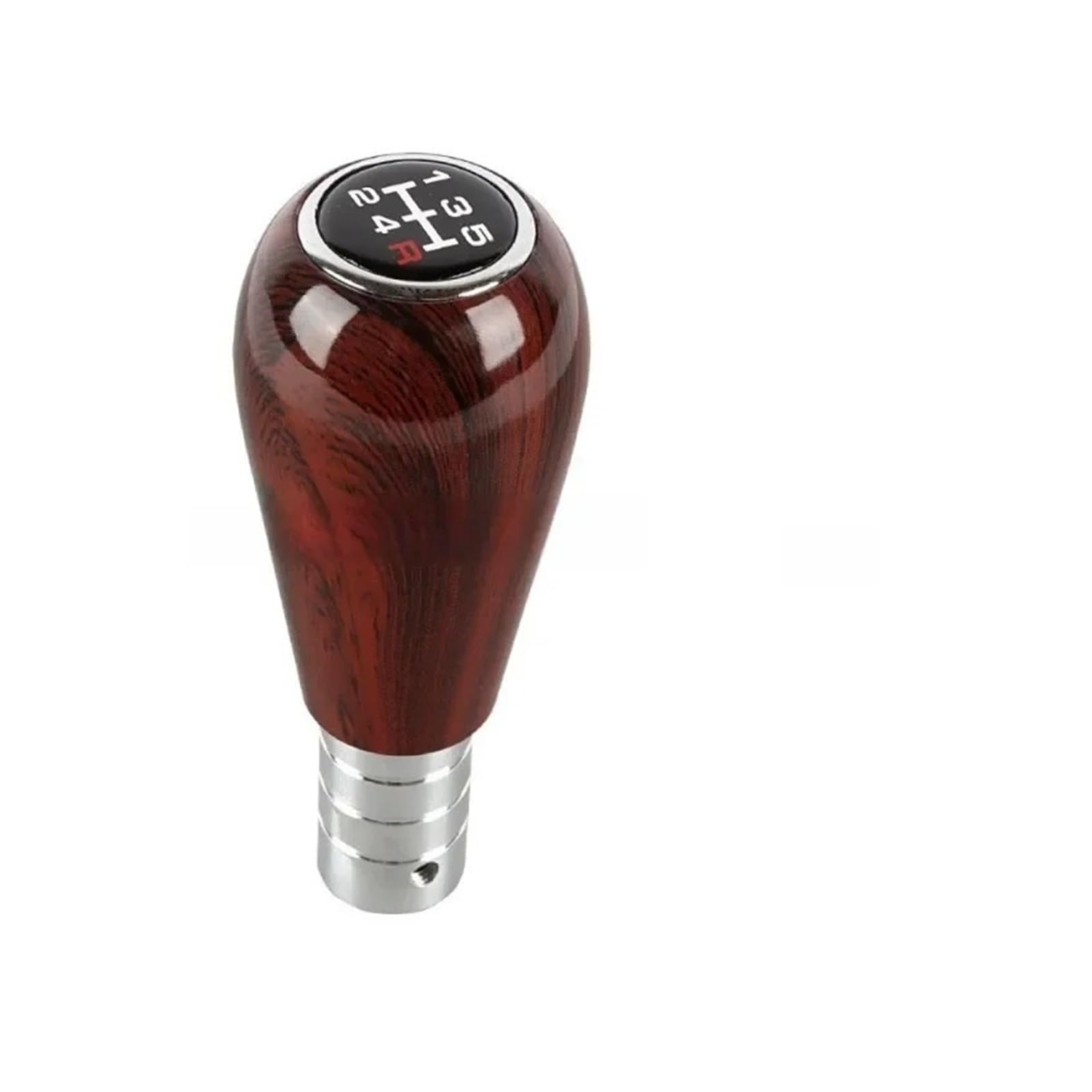 Mkgkacvcpt B Manual Shifter Kno Walnut Wood Grain 5-Speed Car Gear Shifter Kno Classic Head Shift Lever With Adapter Automotive Upgrade(B)