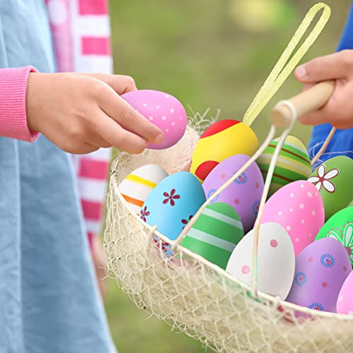 Oeufs de Pâques suspendus Chalyna : lot de 36 décorations multicolores