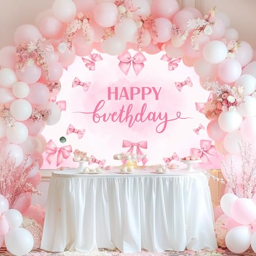 Fondo Rosa 8x6ft para Fiesta de Cumpleaños miniatura 3