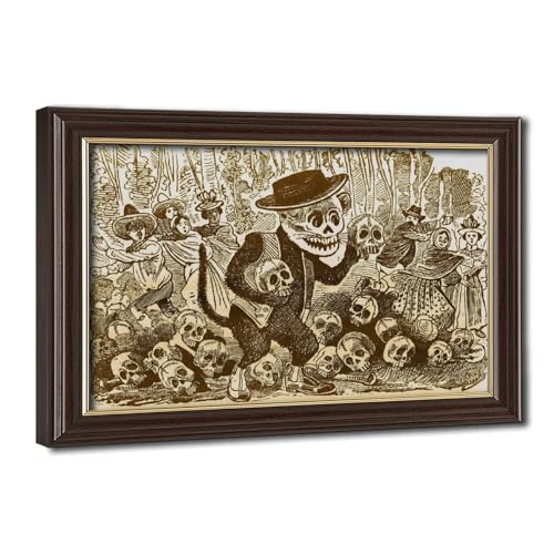 Chat Calavera de Posada Impression sur toile 50x75 cm décore votre intérieur