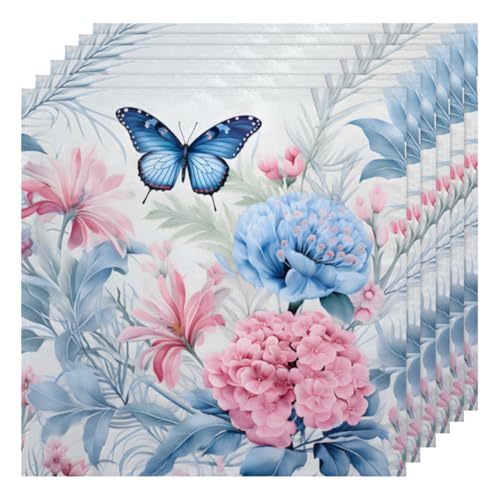 Servilletas de tela multicolor set 6 50.5x50.5 cm miniatura 1