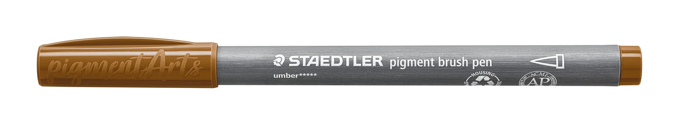 STAEDTLER 371-790 Pigment Arts Brush Pen - Umber (Box of 10), standard - Image 2