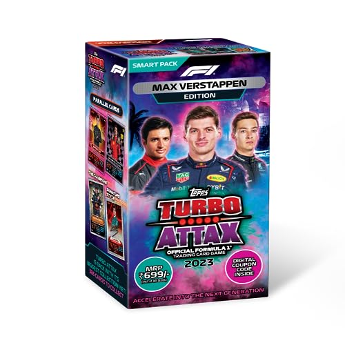 Topps Kids F1 Turbo Attax Trading and Collectible Card Game (Smart Pack- Max Verstappen verison) thumbnail 13