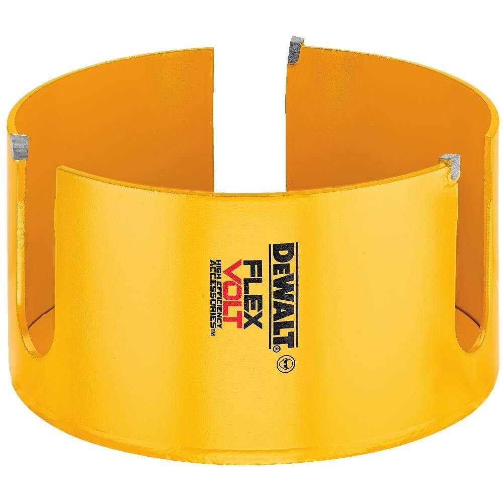 Lame de scie trou carbure DeWALT Flexvolt DWAFV0458 finie la surchauffe dans le bois