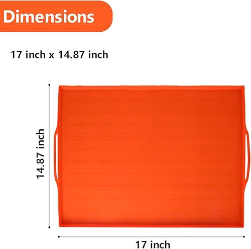 Miniatura 4 de Funda de silicona para parrilla Blackstone de 17 pulgadas, 17 pulgadas, alfombrilla de parrilla para todas las estaciones, cubierta protectora