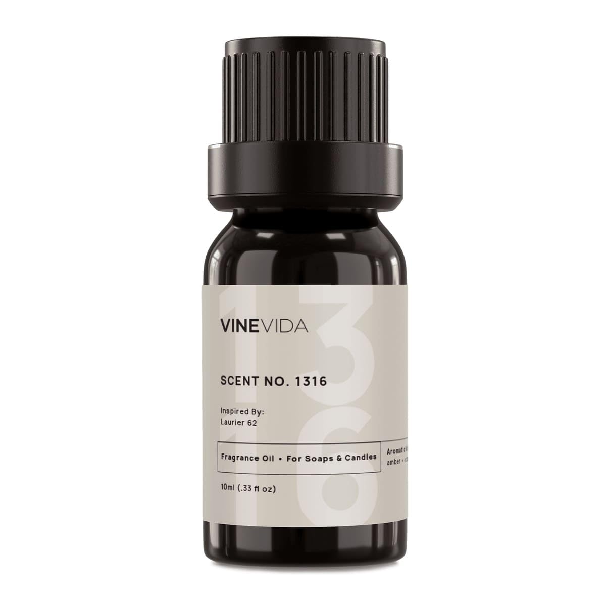 VINEVIDA Scent NO. 1316 Fragrance Oil - 10mL - Inspired by: Laurier 62 Fragrance Oil for Candle Making - Made in USA Candle Scents Scents for Soap Making