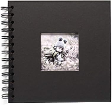 RICH 6 Inch Record 20 Sheets Photo Album Paper Photo Album Baby Scrapbook Childrens Memory Book,for Craft Paper DIY Anniversary, Wedding, Valentines17.3x9.8x2cm