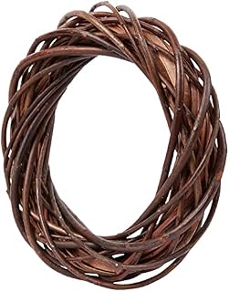 Rayher 65007000 Natural Willow Twig Wreath with a Diameter of 25 cm, Braided Wreath Making Base for Door Wreath and Home Decoration