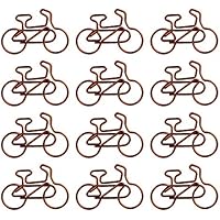 Clips de metal con forma de bicicleta, para documentos, recibos,