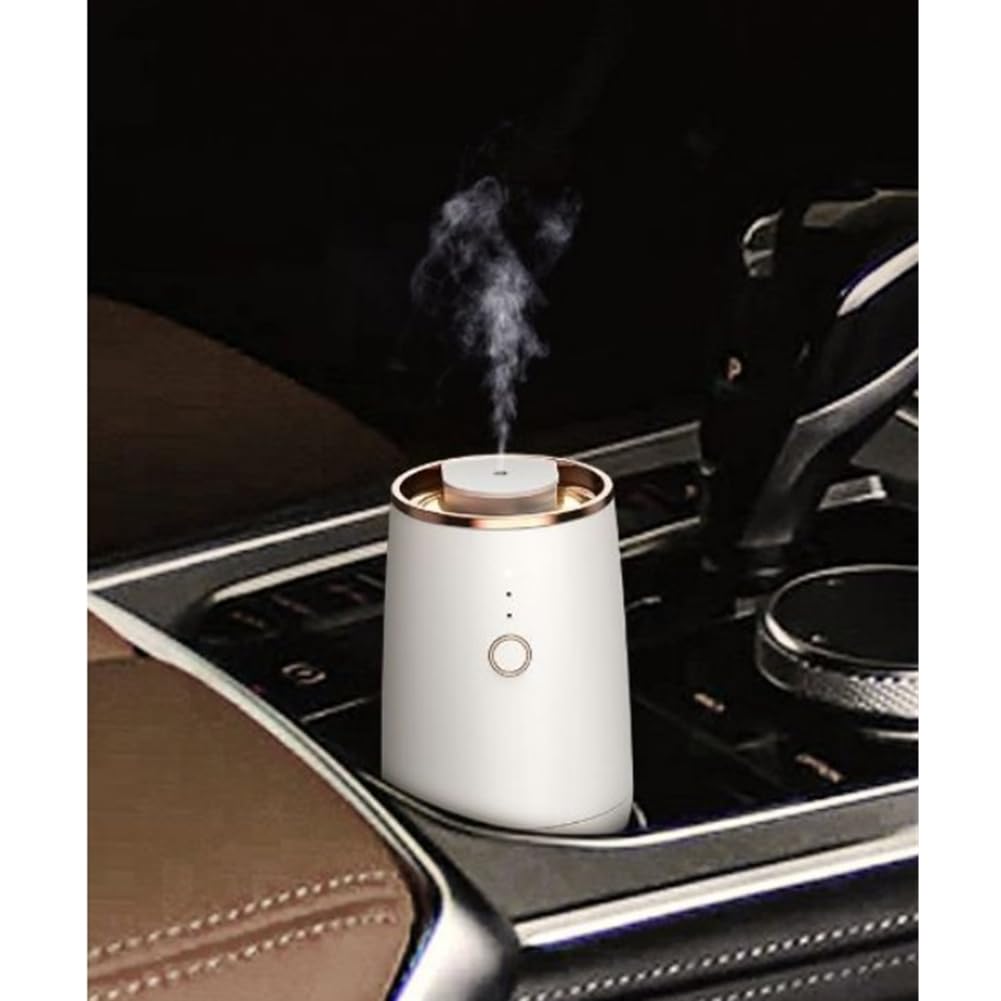 Difusor de Aromas Silencioso Sin Agua, Difusor de Aceites Esenciales, Difusores Portátiles, Nebulizador A Pilas, Difusor para Coche