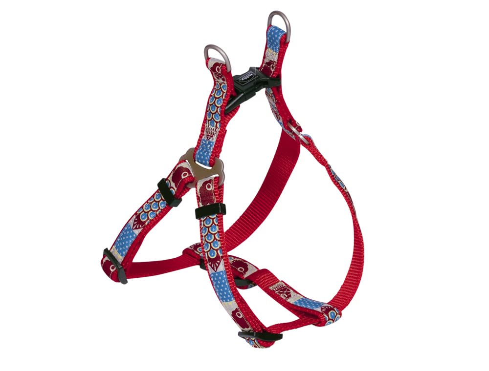 Nobby One Touch Harness Style, Red, L: 50-65 cm, W: 20 mm, Pack of 1