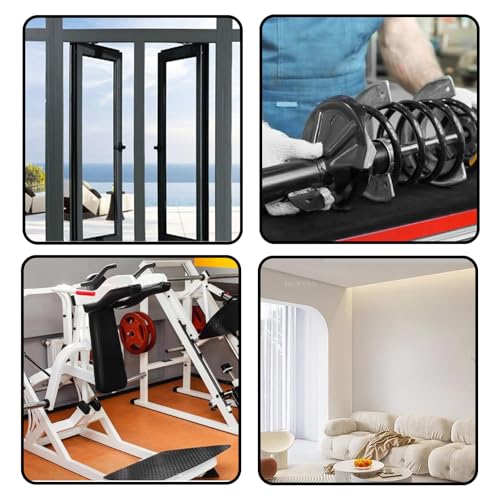 Gummistreifen Selbstklebend, 3 Meter Gummistreifen, Neopren Gummimatte Gummiplatte, Dichtungsband, Selbstklebendes Gummiprofil, Dichtungsband, für DIY Abdichtung, Bodenbelag, Außenabdichtung, 25 x 3mm