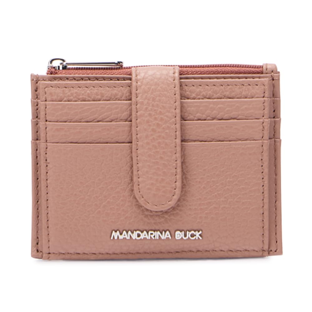 Mandarina Duck Mellow Leather Wallet, Women's Travel Accessories, One Size, Winter Rose, One Size