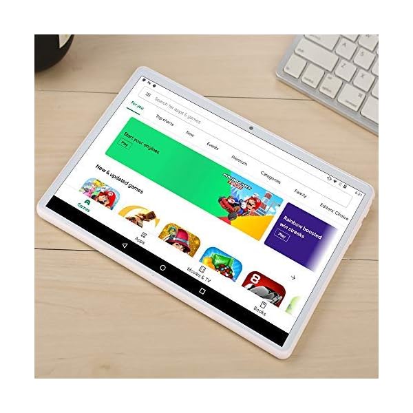 Tablet-101-inch-Android-Tablet-with-32GB-Storage-3G-Phone-Tablets-Dual-Sim-Card-5MP-Dual-Camera-Quad-Core-Processor-1280x800-IPS-HD-DisplayGPSFMBluetoothSilver ZONKO Tablet 10.1 inch Android Tablet with 2GB+32GB+256GB Expand, 3G Phone Tablets & Dual Sim Card & 2MP+ 5MP Dual Camera, Quad Core Processor, 1280x800 IPS HD Display,GPS, FM (Silver)