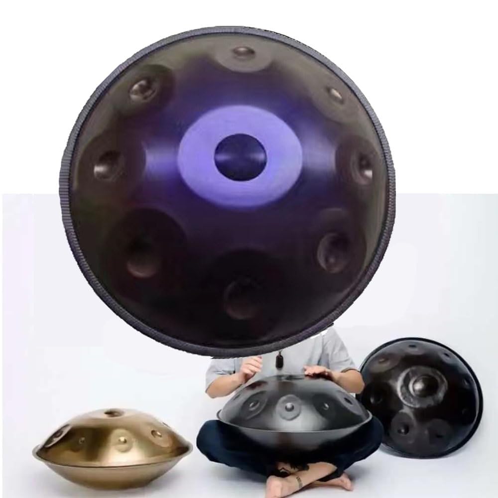 Instruments De Percussion Handpan En Acier, Tambour À Main Kurde En D De 22 Pouces, Instruments De Musique À Percussion Ensemble De Tambour À Main 9/10/12 Notes