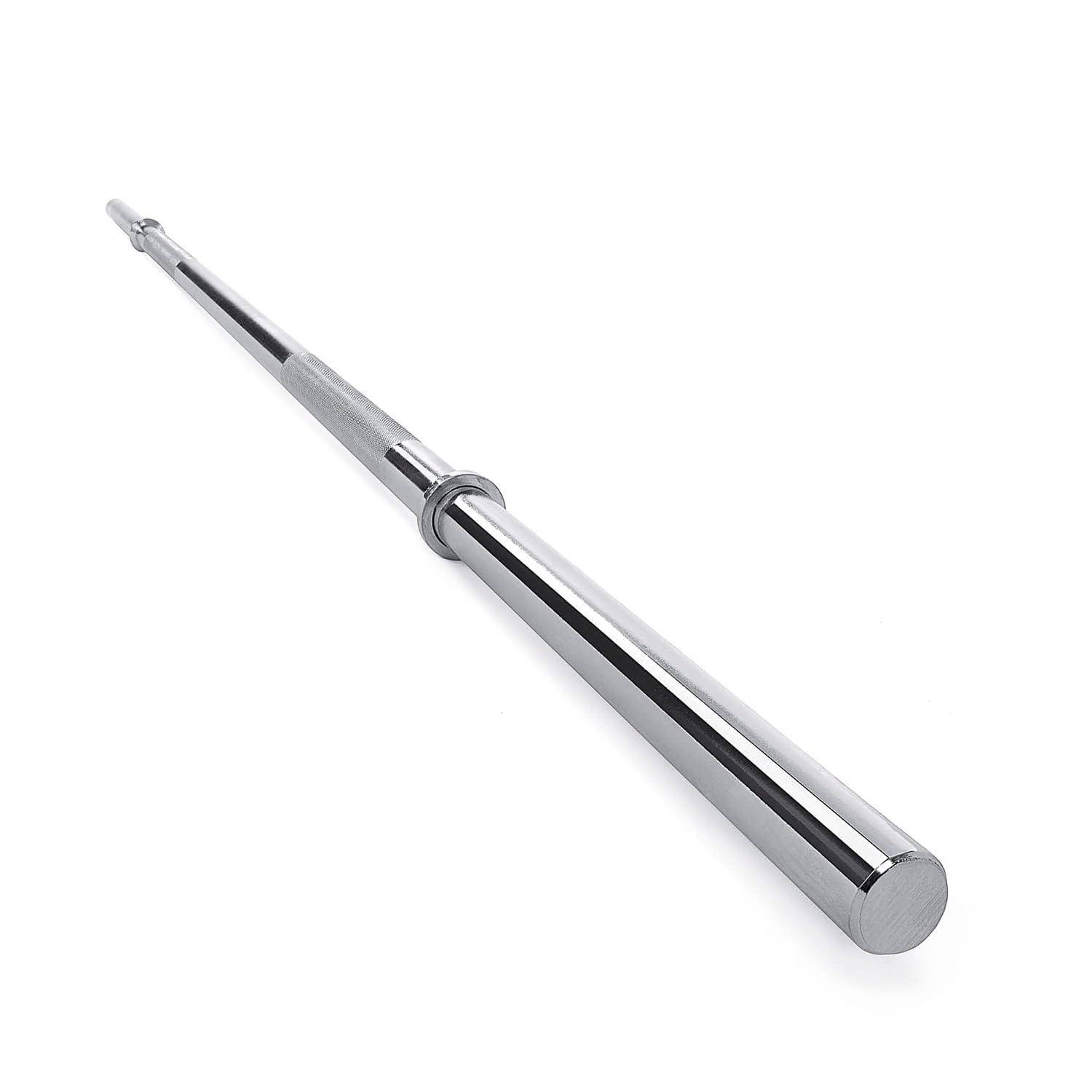 Fitvids 6FT Stardard Barbell for Weightlifting and Power Lifting, 300 Pound Capacity, Chrome