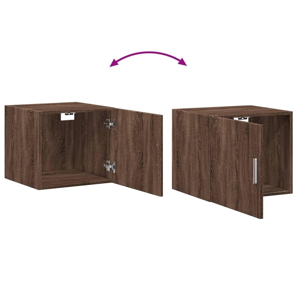 Armadio da parete marrone effetto rovere, 45 x 42,5 x 40 cm, in
