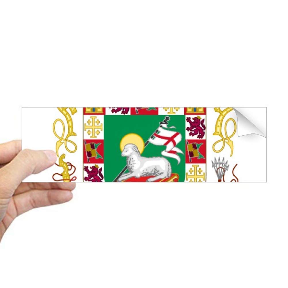 Sticker rectangulaire Puerto Rico autocollant transparent de vitre