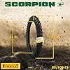 Pirelli Scorpion MX Extra X 80/100-21 51M Front & 110/90-19 62M Rear Tube Type Motorcycle Tires: Engineered for Motocross and Off-Road Training and Amateur Racing Performance with Keychain