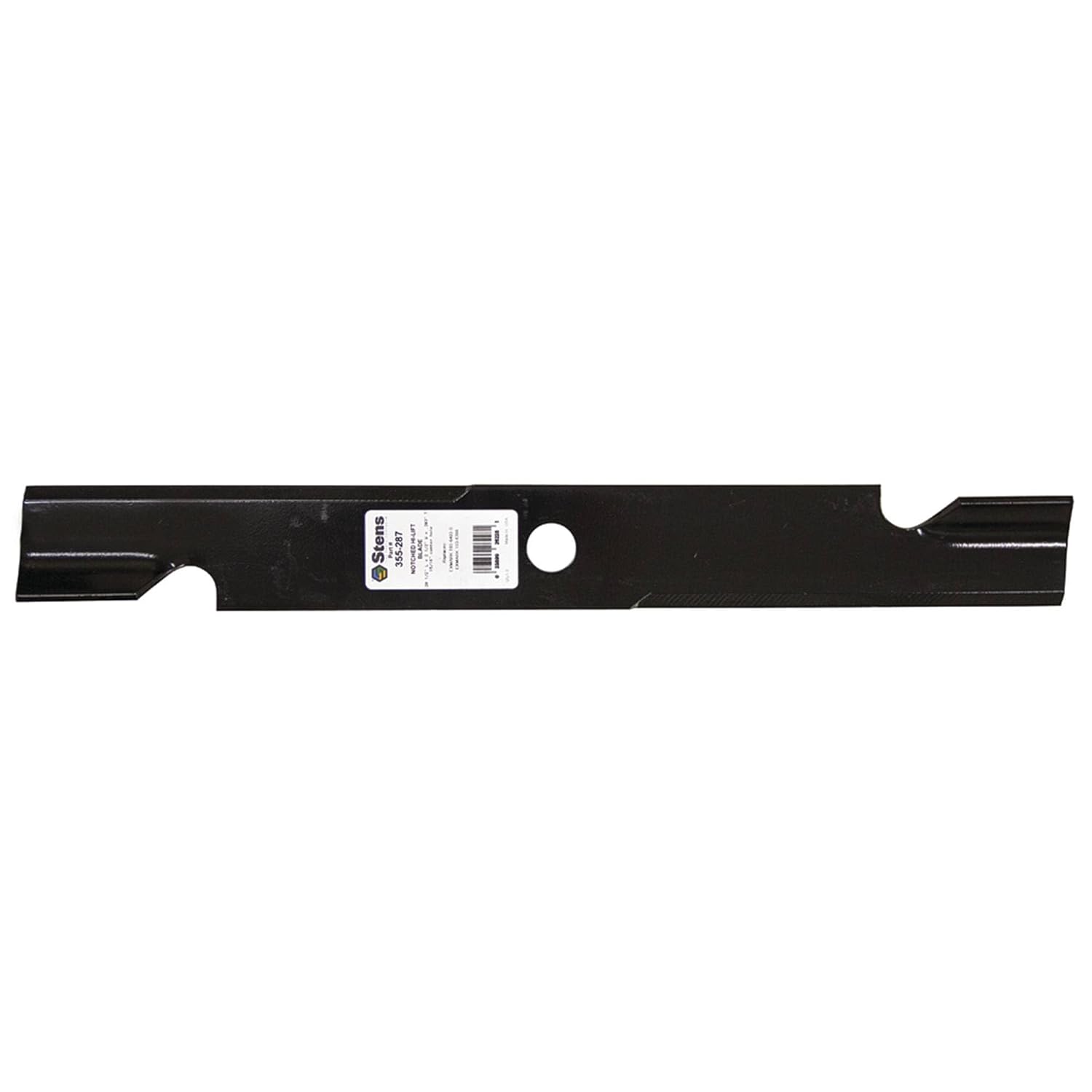 Stens Lawnmower Blade 355-287 Replacement for: Exmark Lazer Z, Serial No. 540,000 and Higher and Ultra Cut; Requires 3 for 60" Deck 103-6383, 103-6383-S, 103-6393, 103-6393-S, Black