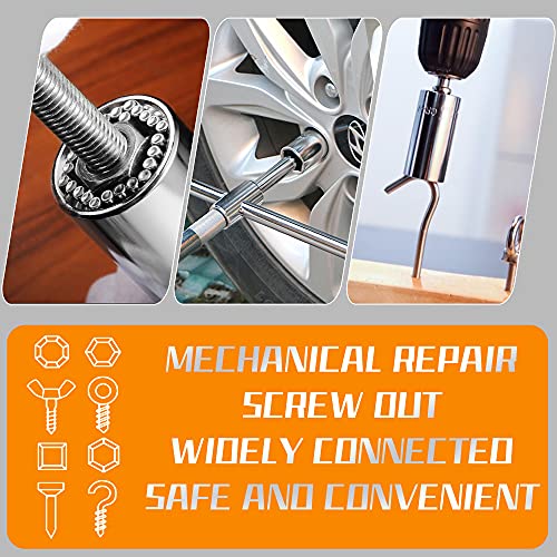 Huazhichun Universal Socket,Adapter Socket For Wrench Ratchet & Power Drill, Portable Hand Gadget Gifts For Men And Women,Self-Adjusting Multifunctional Sockets #TOP2