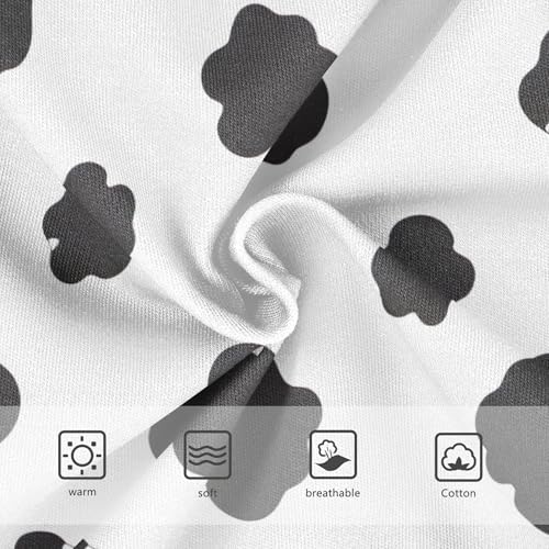 Cotton Girls Underwear Toddler Classical Black Spots White Little Girl Panties Cartoon Kids Undies Briefs 2t3