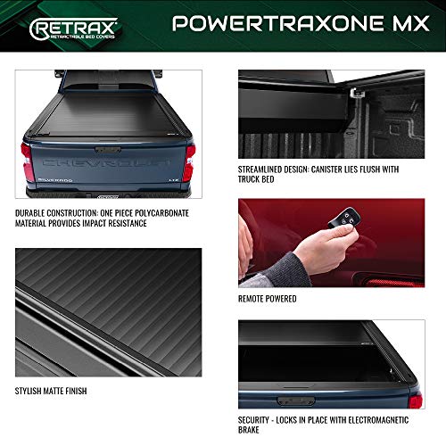 Powertraxone Mx Retractable Truck Bed Tonneau Cover | 70374 | Fits 2015 - 2020 Ford F-150 Super Crew, Super Cab & Reg. Cab 6' 7" Bed (78.9") #TOP3