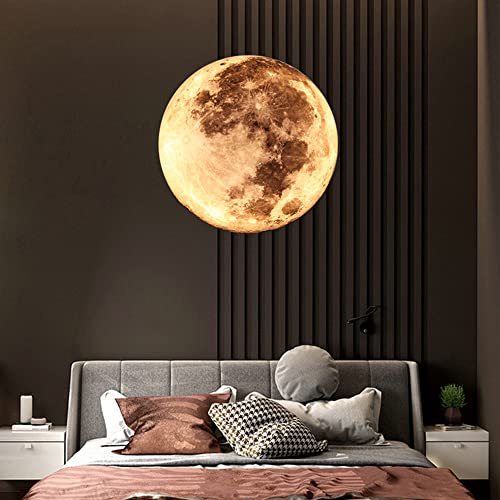 Plafonnier LED dimmable lune 3D avec intensité lumineuse réglable 24cm - 4