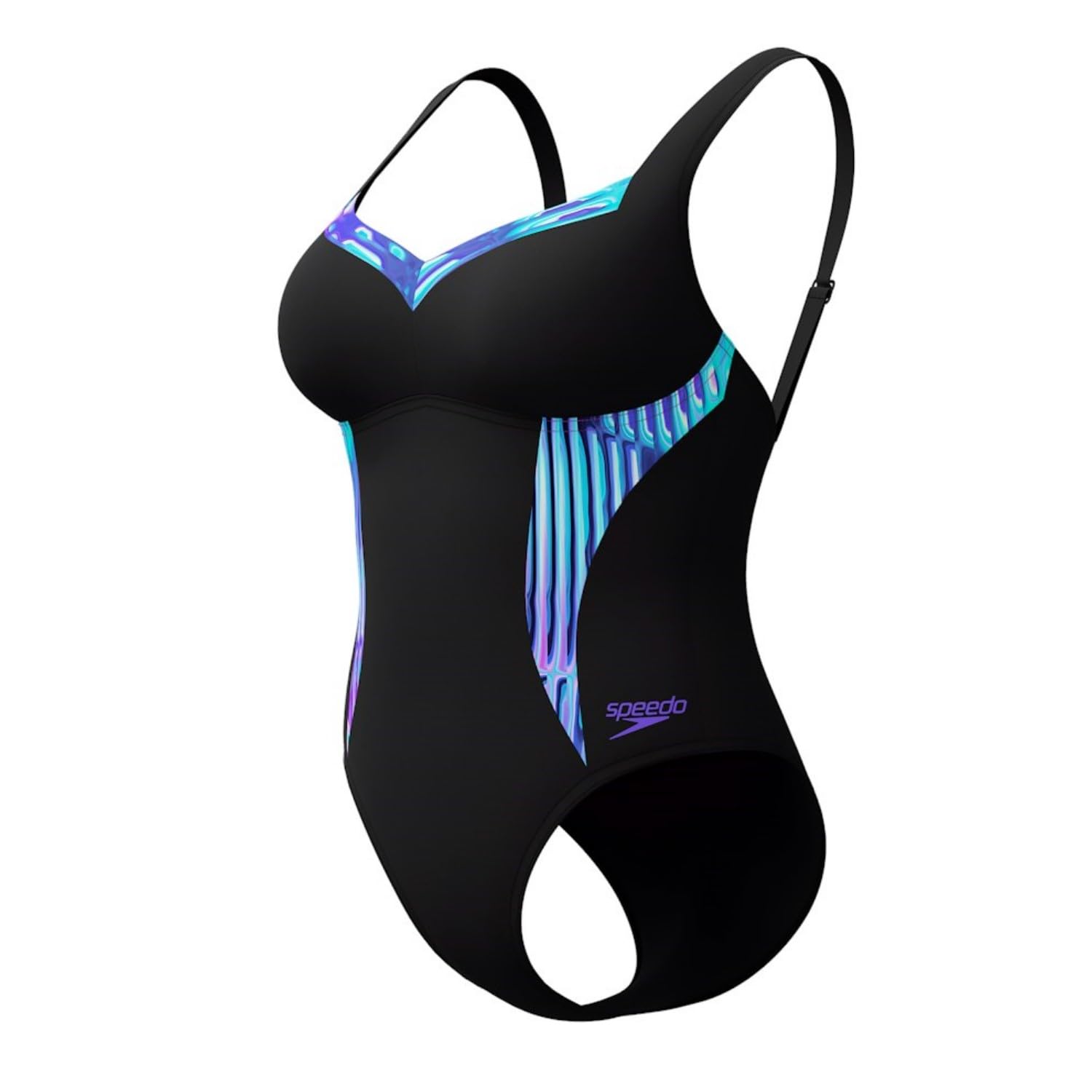 Speedo Shaping Lunaelustre Badeanzug für Damen mit verstellbaren Trägern
