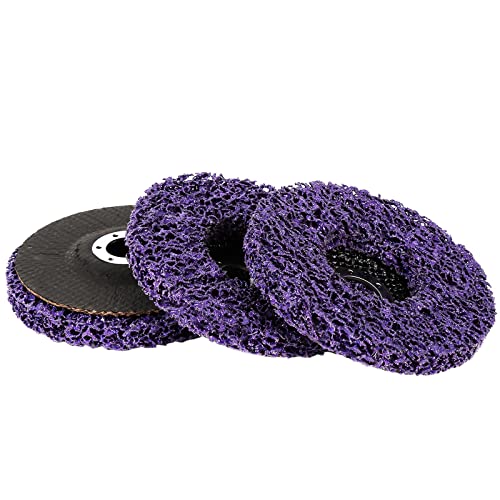 3 Pcs CSD Disques de Nettoyage, 125mm Disques Abrasifs, Disque de Décapage Pour le Traitement de Surface ou L'enlèvement de Peinture Meuleuse D'angle(125 x 22 mm)