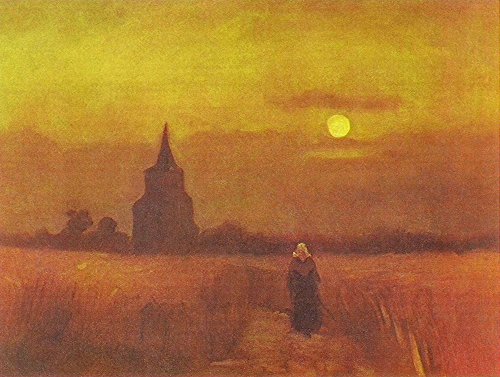 Póster de Van Gogh The Old Tower in The Fields 1884 para decoración de interiores