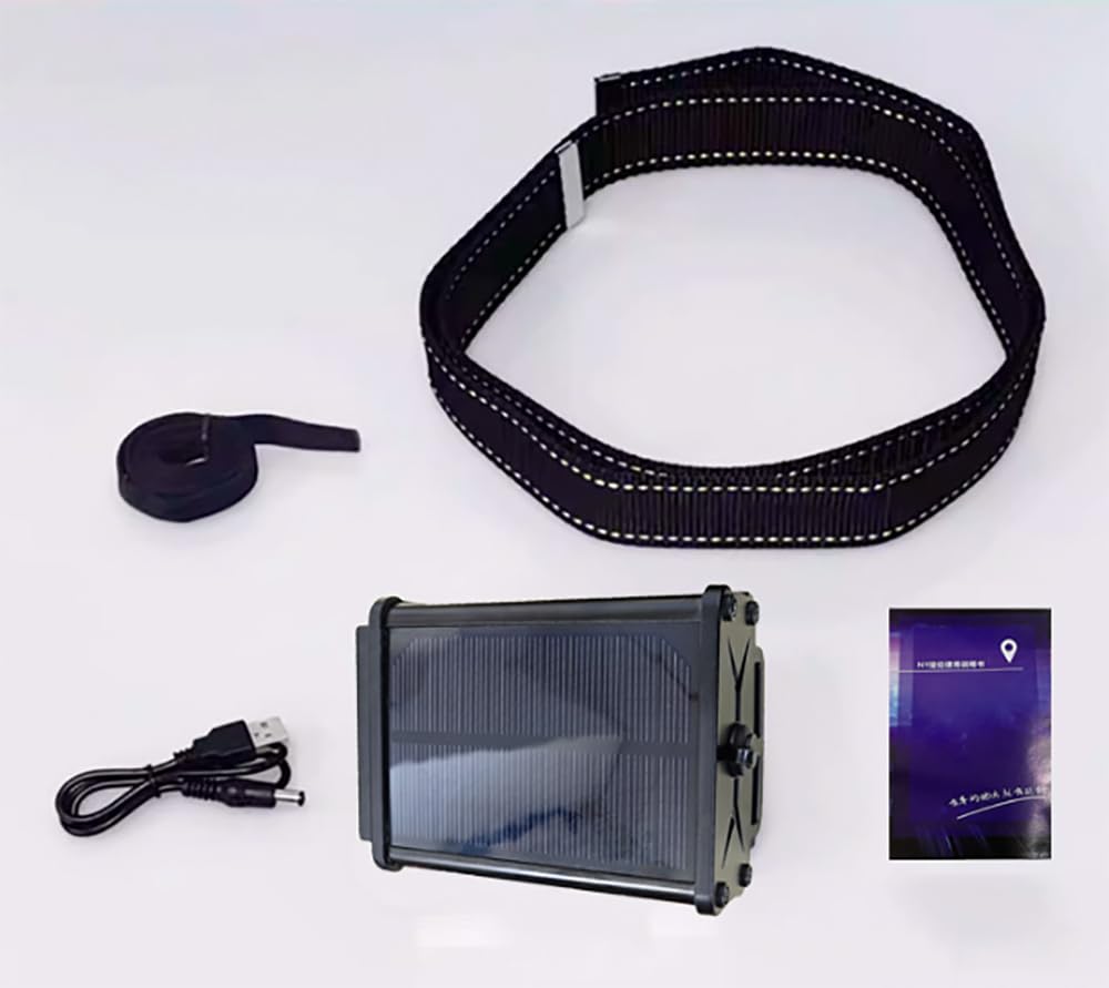 Animal Tracker, localizzatore GPS a energia Solare per bovini, Cavalli, cammelli e Bestiame, antifurto Impermeabile, Dispositivo di monitoraggio dell'attività, Posizionamento in Tempo Reale, tracci