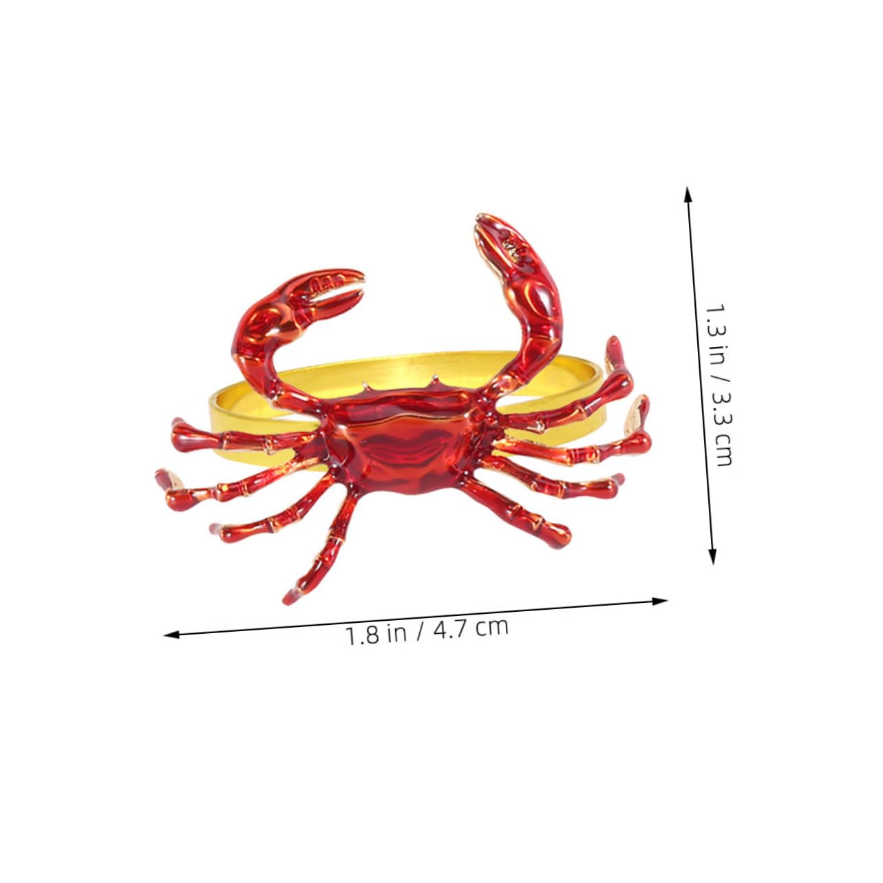 TOPBATHY 4 Set Portatovagliolo Portatovaglioli Creativi Fermaglio Per Tovaglioli Da Tavola Portatovaglioli Per Feste Portatovaglioli Decorazione Della Tavola Rosso Lega 6 Pezzi * 4