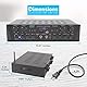 Pyle PTA44BT Karaoke-Bluetooth-Verstärker, kabellos, 4-Kanal-Stereo-Audio-Heimkino-Lautsprecher, Sound-Leistungsempfänger mit AUX-IN, UKW, Cinch-Subwoofer-Lautsprecher, Ausgang, USB, Mikrofon in mit