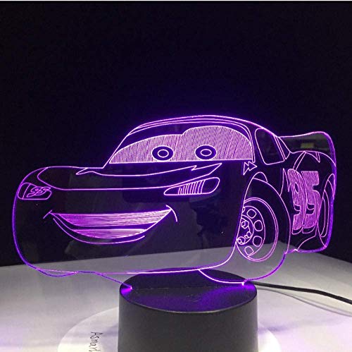 Illusion Super Car 3D Night Light Racing Car Usb