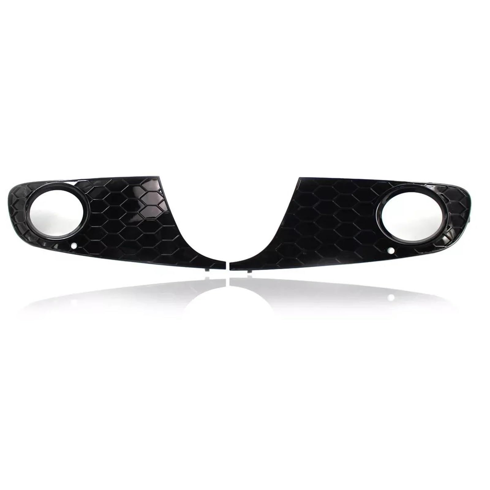 Crryuqwwm One Color Pair Gloss Black Front Bumper Grill Honeycomb Fog Light Grille Cover For Vw For Golf 6 Mk6 Non-Gti 2009-2013 Oem 5K0853665 5K0853666