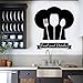 JHGJHGF Adesivi murali Cucina Cappello da Cuoco Cibo Bevanda Logo Porte e finestre Adesivi in ​​Vinile Cucina Ristorante Decorazione d'interni Carta da Parati Creativa