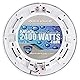 Rockville MS10LW 2400W Peak 25.4 cm Marine Subwoofer, Weiß, LED-Beleuchtung, Hochleistungsausgang, langlebiges Design für Boote und Outdoor-Audio