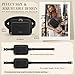 RAINSMORE Fanny Packs for Women, Leather Belt Bag Waterproof Everywhere Crossbody Waist Pack with Adjustable Strap Retro Sling Chest Bag for Work Running Travel Party, Black