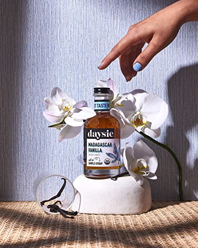 Daysie Certified Organic Syrup, Trio (3-Pack), With Madagascar Vanilla (200Ml), Salted Caramel (200Ml), Coconut Almond (200Ml) #TOP2