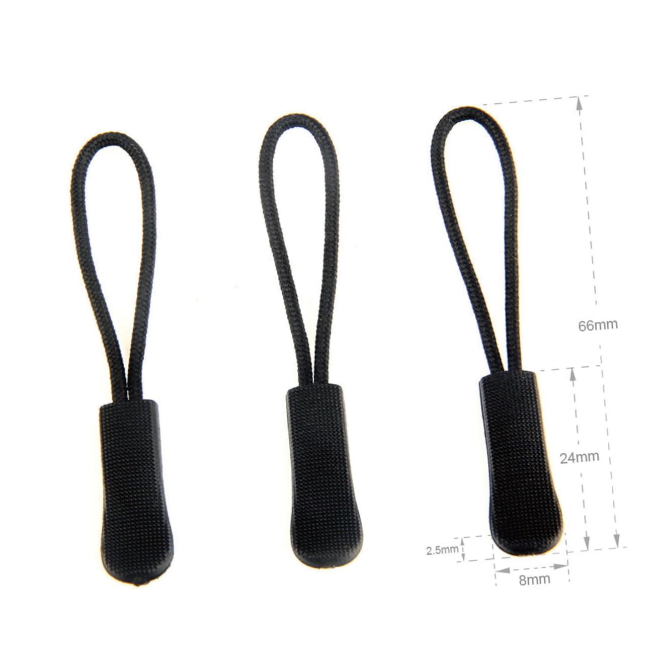 VILLCASE 3 Juegos De Tiradores De Cremallera Resistentes Y Reutilizables Para Maletas Fáciles De Instalar Para Ropa Y Bolsos (120 Unidades)