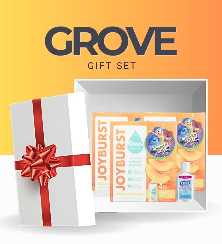 3x Bev Hydration Peach 4Pk – 67.6FO Bundle with Hand Sanitizer 2 oz for On-the-Go Hydration and Clean Refreshment — Gift Set (4 Items)