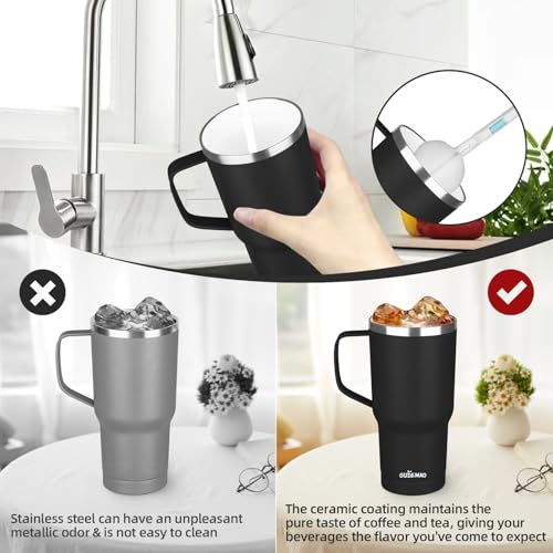 GUDEMAO 20 oz Ceramic Travel Mug