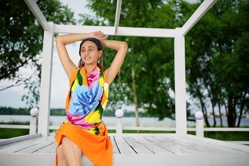 LA LEELA Women's Sarong Wrap Swimwear Cover up Wraps2